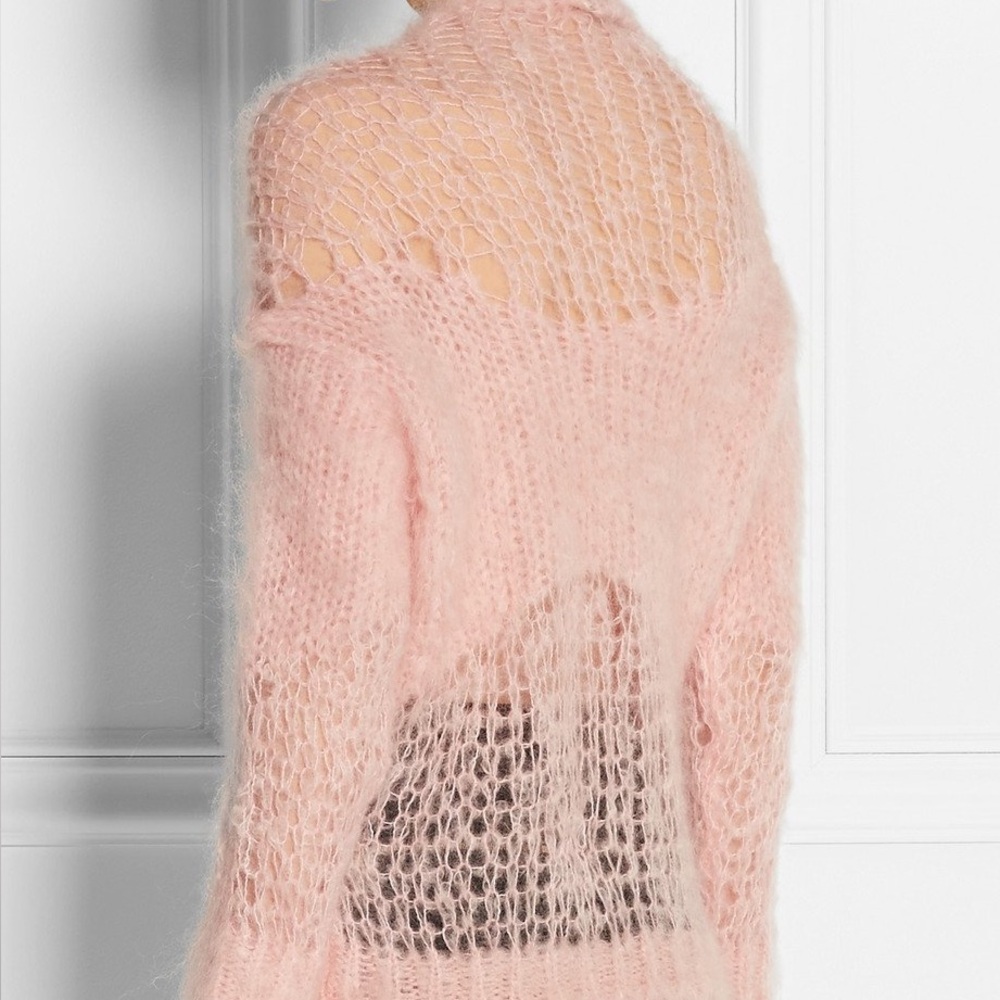 Acne Soft Pink Mohair Knit